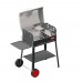 Ferraboli Barbecue a Carbonella e Legna griglia cromata con dimensioni di 56x35 cm modello Garda - 0152