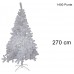 ALBERO DI NATALE COLORAZIONE BIANCO DI 270CM CON 1400 PUNTE COD. 7617