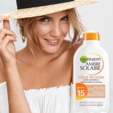 GARNIER AMBRE SOLAIRE IDEAL BRONZE LATTE PROTETTIVO IP15 MEDIA