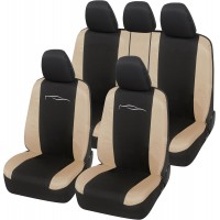 COPRISEDILI PER AUTO UNIVERSALI CON 2 ZIP POSTERIORI RACING LS01 SET COMPLETO