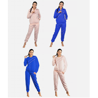 GIVOVA HOMEWEAR TUTA COMPLETA DA DONNA, COMPLETO IN POLIESTERE LUNGO ZIP