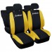 COPRISEDILI AUTO COMPATIBILI ECOSPORT VERSIONE HYBRID NERO GIALLO